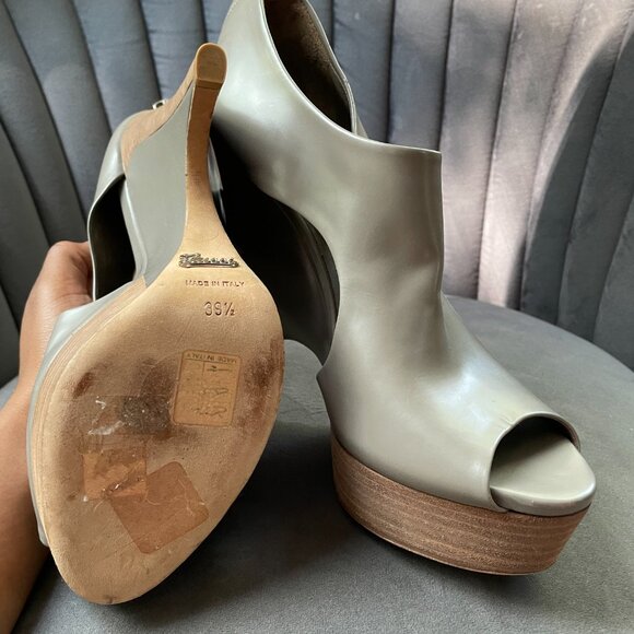 Grey/Beige Gucci Booties - Picture 2 of 7